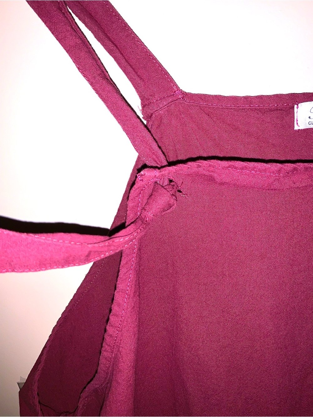 Women’s Burgundy Oversized Overalls - Picture 3 of 12